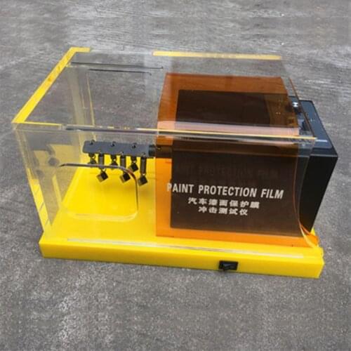 Yellow TPU PPF Films Scratch Testing High Quality Car Paint Protection Film Gravelometer Test Machine MO-620