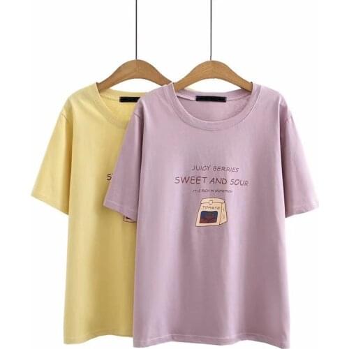 Plus Size T-Shirt For Women Knitted Cotton Stretch Fabric O-Neck Short Sleeve Print Pattern Large Size Summer Dress For Fatlady