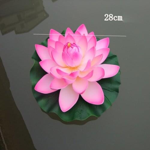 1 X Artificial Lotus Flower Large Artificial Floating Pond Lilly Pads Flowers Pool Water Decoration High Quality
