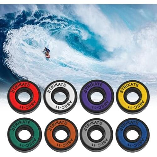 8Pcs Skateboard Longboard Bearings Precision ABEC 11 Carbon Steel Ball Bearings for Inline Skates Scooter Wheel