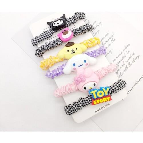 Girl Headwear Hairband Women Tie Headband Rope Holder Hair Accessories Sanrio Hellokittys Anime Plush Toy for Girl Birthday Gift
