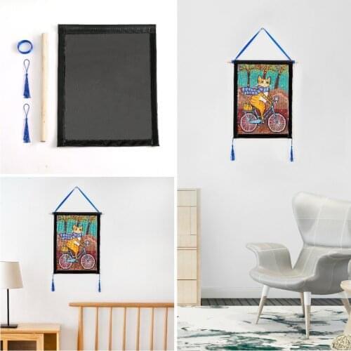 Diamond Painting Canvas Photo Frame Posters Hanger Frame Diamond Embroidery Picture Storage Hanging Frame Home Wall Decoration