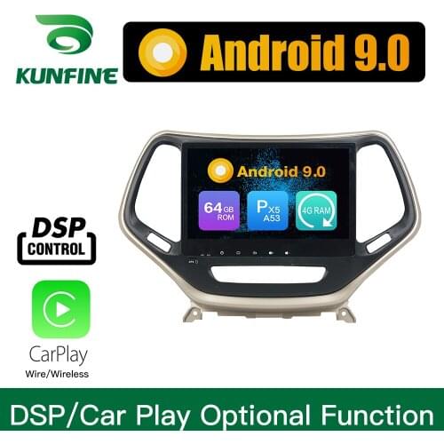 Android 9.0 Octa Core 4GB RAM 64GB Rom Car DVD GPS Multimedia Player Car Stereo Deckless For JEEP Cherokee 2016 2017 Radio WIFI