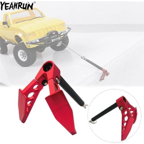 YEAHRUN RC Car Foldable Winch Earth Anchor Decoration for 1/10 Axial SCX10 D90 TRX4 Tamiya MST RC Crawler Upgrade Parts