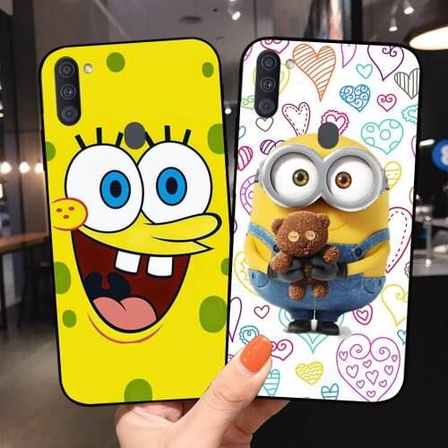Phone Cases for Samsung Galaxy M11 Case Ultra Thin Cartoon Silicone Soft Cover for Samsung M 11 M11 SM-M115F Back Cover Fundas