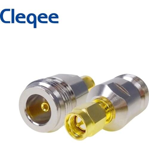 Cleqee 1PCS SMA Male to N female Adapter RF Connector Test Converter