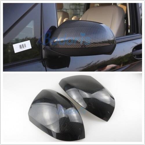 For Mercedes Benz Vito Valente Metris W447 2014-2018 Car Carbon Fiber Color Door Mirror Cover Rear View Overlay Accessories