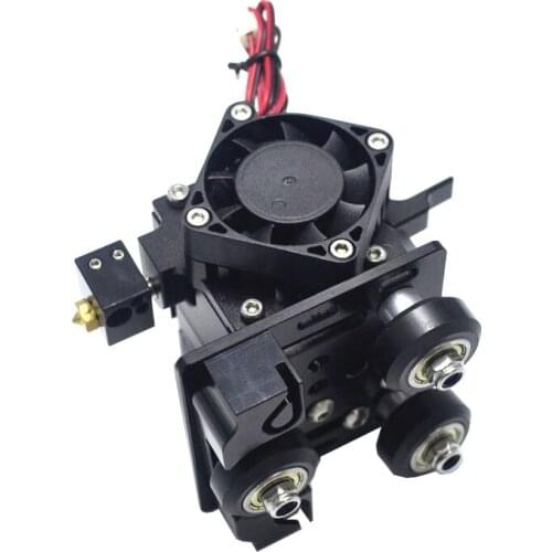 All Metal E3D Titan Aero Extruder + Gantry Plate Set for V-Slot Openbuilds 3D Printer Support TPU Material Color Silver Black