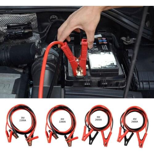 Adapter Sockets 3/4 Meters 2200/2600A Car Power Charging Booster Cable Alligator Clamp Battery Jumper Wires Emergency Accessorie