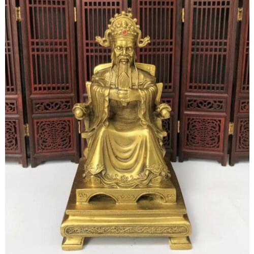 China brass God of Wealth crafts statue