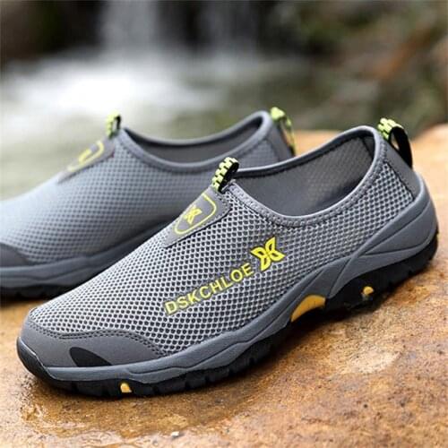 Summer Shoe Mesh Suede Men Loafers Breathable Casual Leather Shoes Men Flats Hot Sale Soft Driving Shoes Man Moccasins