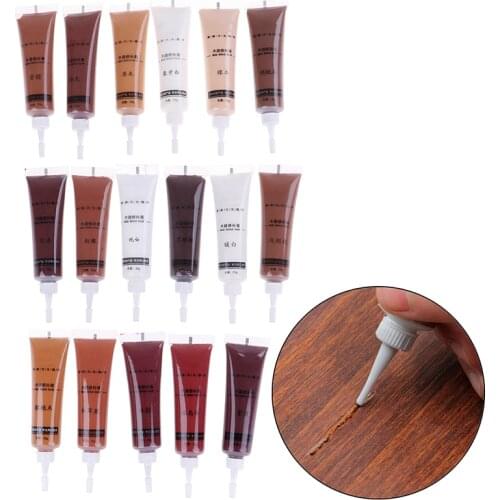 Hot! 2Pcs/lot 20g Wood Furniture Refinishing Paste Wood Floor Scratch Fast Remover Repair Paint Wax For Furniture 17 Colors