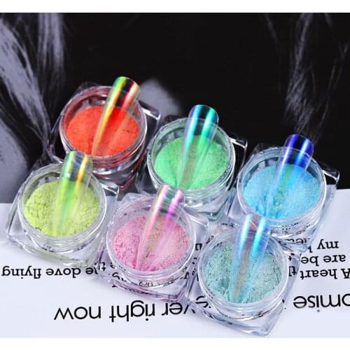 DIY Nail Art Glitter Powder Manicure Mirror Powder Nail Beauty Products Magic Glitter Making Unique Designs on Your Nails