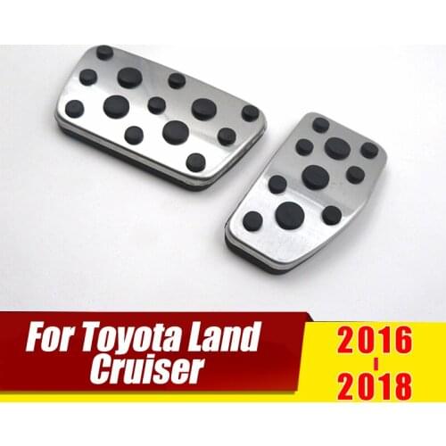 Car Accelerator Pedal Brake Pedals Cover Case Pads For Lexus LX LX570 2013-2018 For Toyota Land Cruiser lc200 2016 2017 2018