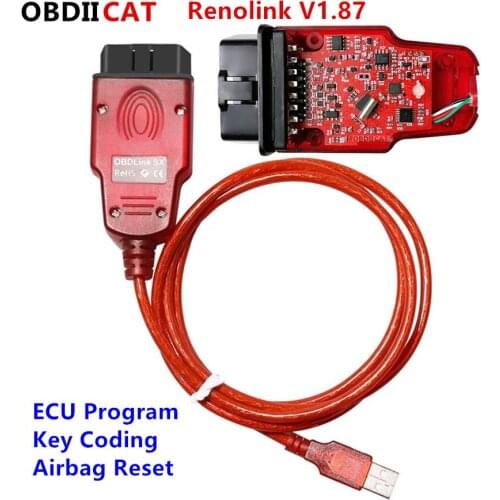 Newest V1.87 V1.52 OBD2 Diagnostic Interface Vehicles ECU Programmer Airbag/Key Coding Multi-Function For Re-nault/Da-cia