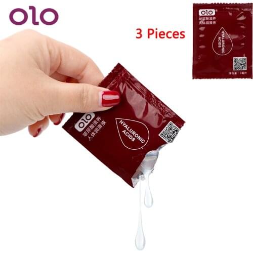 OLO 3 Pieces Sex Lubricant Enhance Pleasure Anal Vagina Oil Smooth Water-based Sex Toys for Women Men Erotic 7mL