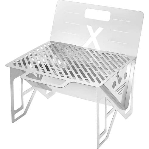 Portable Barbecue Grill Mini Charcoal Pocket Stainless Stee BBQ Grill for Outdoor Camping Home Park Use Picnic Tool Accessories