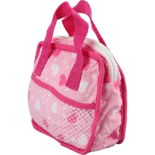 Colorful Bag Doll Accessories Fit 17 inch 43cm Doll Born Baby Doll Accessories For Baby Birthday Festival Gift