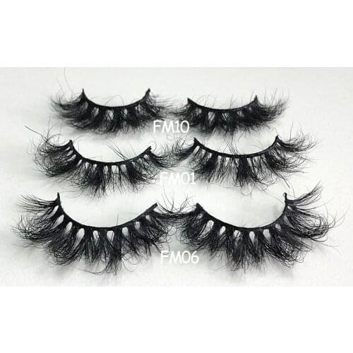 Buzzme 3D Real Mink Volume Eyelashes Fluffy 15-18mm False Lashes Messy Reusable Cruelty Free Eye Lash