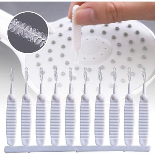 10PCS Stainless Steel Shower Head Cleaning Gap Hole Brush Washing Anti-clogging Small Brush Pore Gap Cleaning Tool
