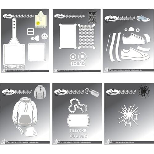 6pcs Household Products Metal Cutting Dies for DIY Scrapbooking Photo Album Decorative Embossing PaperCard Crafts Die2021