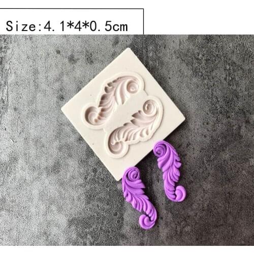 Fondant Angel Silicone mold fondant mold cake decorating tools chocolate gumpaste mold Christmas Leaf mould SM-183