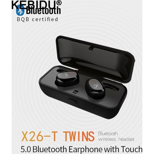 Mini Bluetooth Headphones Sports Earphones V5.0 TWS Stereo Earbuds With Charger Case Wireless Earphone With Mic For Mobile Phone