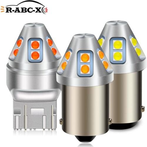 RUIANDSION 2Pcs 1156 BA15S P21W BAU15S PY21W LED Turn Signal T20 7440 21/5W BAY15D 1157 P21/5W Stop Lamp Brake Light 2600Lm