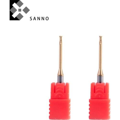 High precision D0.3mm - D0.8mm 60degree long flutes micro cnc end mills depth processing milling cutter tool