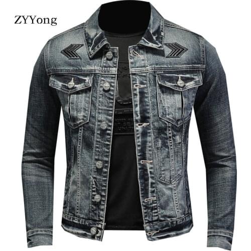 Мужские джинсовые куртки ZYYong China At AliExpress