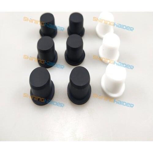 100PCS diameter 6mm insert depth 8mm solid silicone plugs waterproof plugs tube plugs silicone stopper waterproof stopper