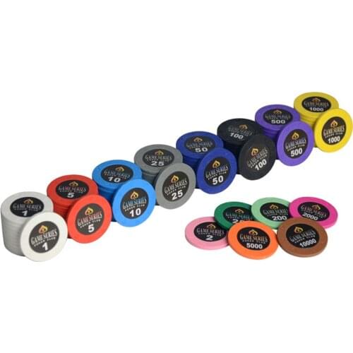 25 Pieces of Table Game Chips Tokens Casino Poker Games Baccarat Counting Accessories Dice Entertainment Chips Toys Chess Clay