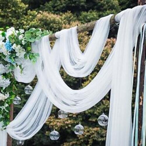 5/10meters Tulle Roll Wedding Table Decoration Crafts Spool Tutu Birthday Gift Wedding Decoration Party Organza Curtains White 6