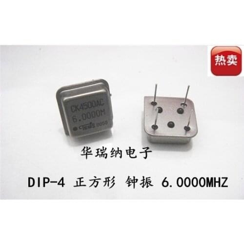 5pcs/DIP-4 6M 6MHZ 6.000MHZ DIP active crystal Oscillators