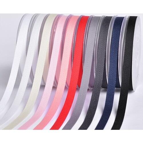 50Yards/lot high density polyester plain colors 3 sizes knitting ribbon hairbow headwear party decoration diy