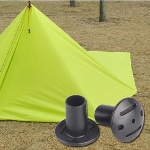 A5pcs Trekking Pole Hiking Walking Stick Cane Tip End Cover Protector Tent Support Rod Top Cap