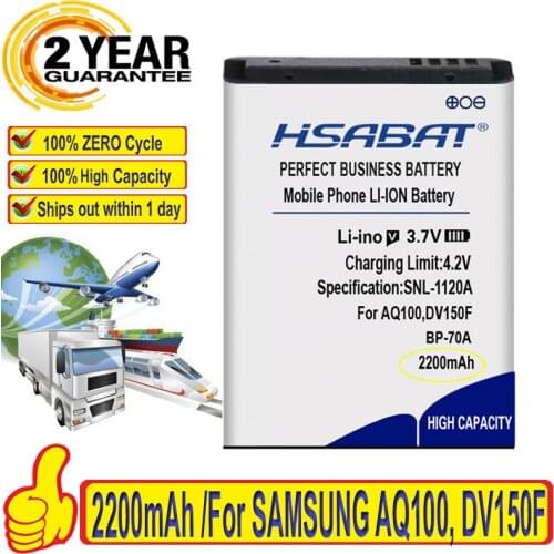 Top Brand 100% New BP-70A BP70A Battery for SAMSUNG AQ100 DV150F ES65 ES67 ES70 ES71 ES73 ES74 ES75 ES80 Batteries + free gfit