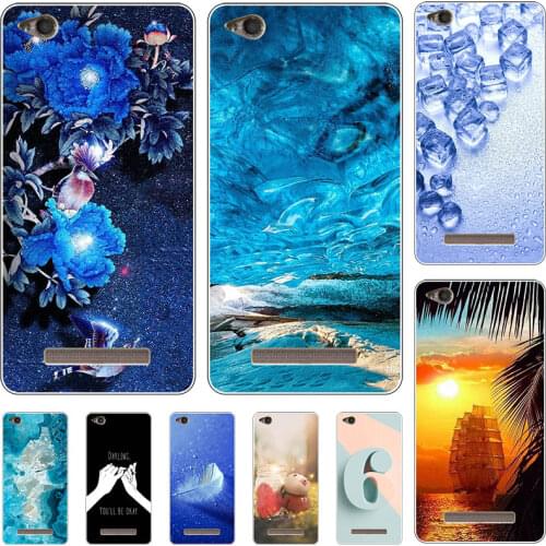 For Xiaomi Redmi 4A 4X 5.0" Cover For Redmi 5A Fashion Cool Cartoon Flower Capa Hard Matte Phone Case