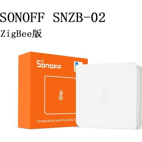 SONOFF SNZB-02 Temperature And Humidity Sensor Real-time Sync Data Via e-WeLink App Work With SONOFF ZBBridge IFTTT Smart Home