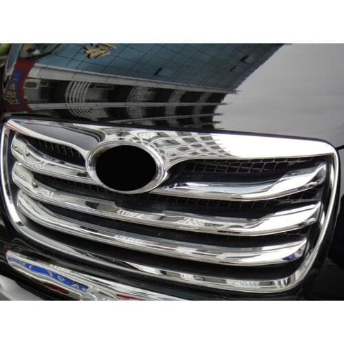 2010-2012 Chrome Front Grill Around Trim 4pcs Fit for HYUNDAI Santa Fe 2010 2011 2012