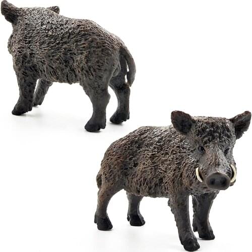 2.8inch Animal Model Toy Wild Life Wild Boar Toys Figurine PVC Action Figures Wild Boars 14783 Model For Home Decoration