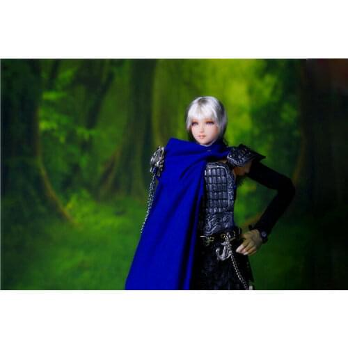 Custom 1/6th Blue Cloak Model for 12" Female Body Action Figure Doll