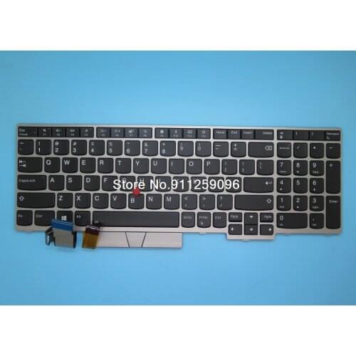 Laptop Keyboard For Lenovo For Thinkpad E580 E590 E595 L580 L590 T590 English US 01YN660 01YN740 SN20P35686 With Backlit New