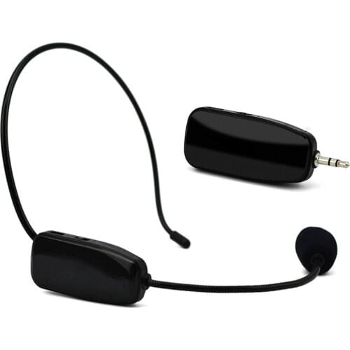 Top Uhf Wireless Microphone Professional 2 in 1 Handheld Head-Wear Mic Voice Amplifier for Speech Teaching