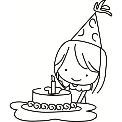 Cake Girl Transparent Clear Stamps Silicone Seals For DIY Scrapbooking Photo Album Card Making