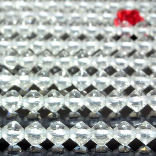 Natural Rock Crystal Faceted Disc Rondelle Loose Beads Wholesale Gemstone Semi Precious Stone Bracelet Necklace Jewelry Making