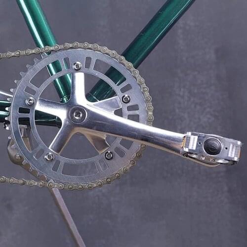 Fixie Bike Crankset Single Speed Bicycle Chainwheel 46T 130BCD Crank 170mm Aluminum Fixed Gear Bike Crankset