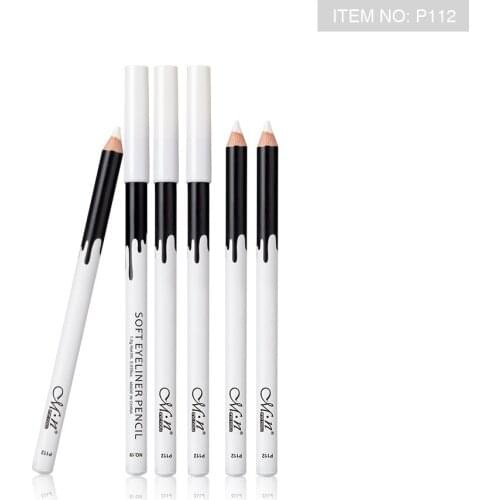 6 Pcs Menow P112 Silkworm Brightening White High Gloss Waterproof Eyeliner Pen Makeup Pencil Cosmetic Gift Hot Selling