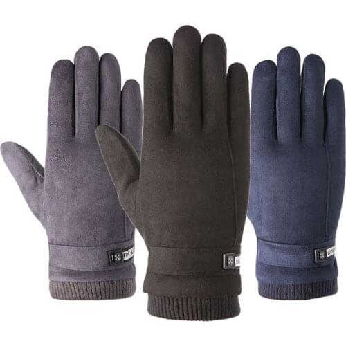 Low Temperature Resistance Keep Warm Velvet Warm Gloves Full Finger Non-slip Sweat Absorption Outdoor Spots Gloves