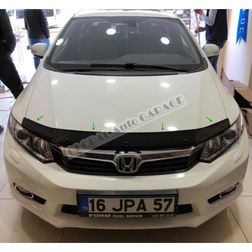 For Honda Civic FB7 2012-2015 Front Bug Shield Hood Deflector Guard Bonnet Protector Car Auto Accessory Car-Styling Accessories